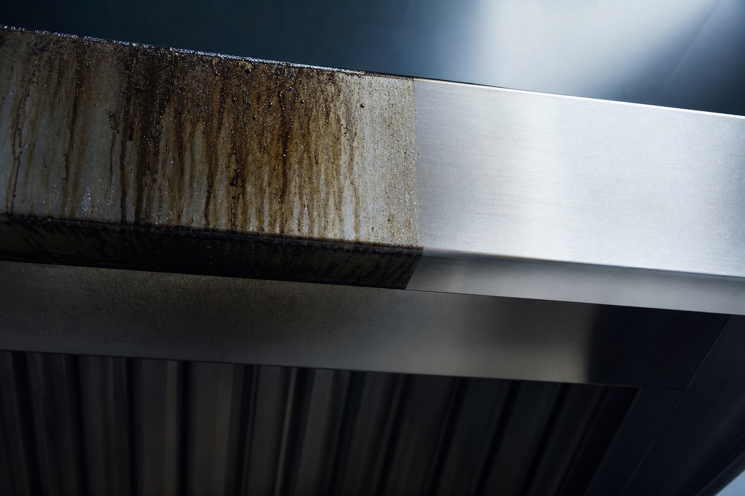 Grease build-up fire risk in commercial kitchen extract systems