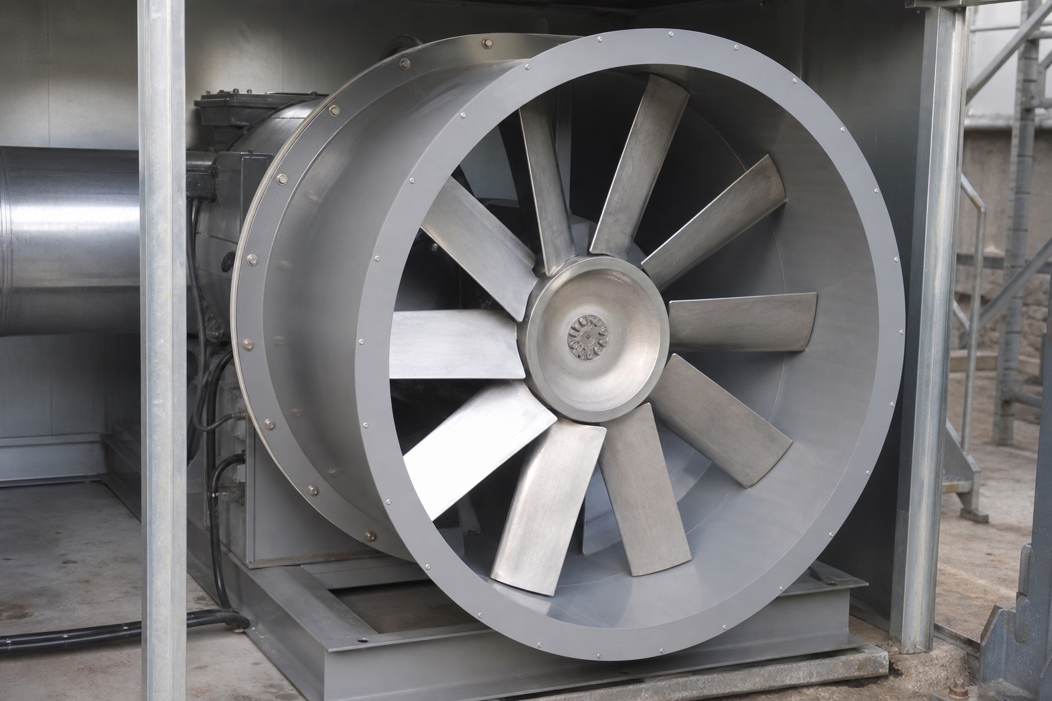 Vertical riser section after degreasing
