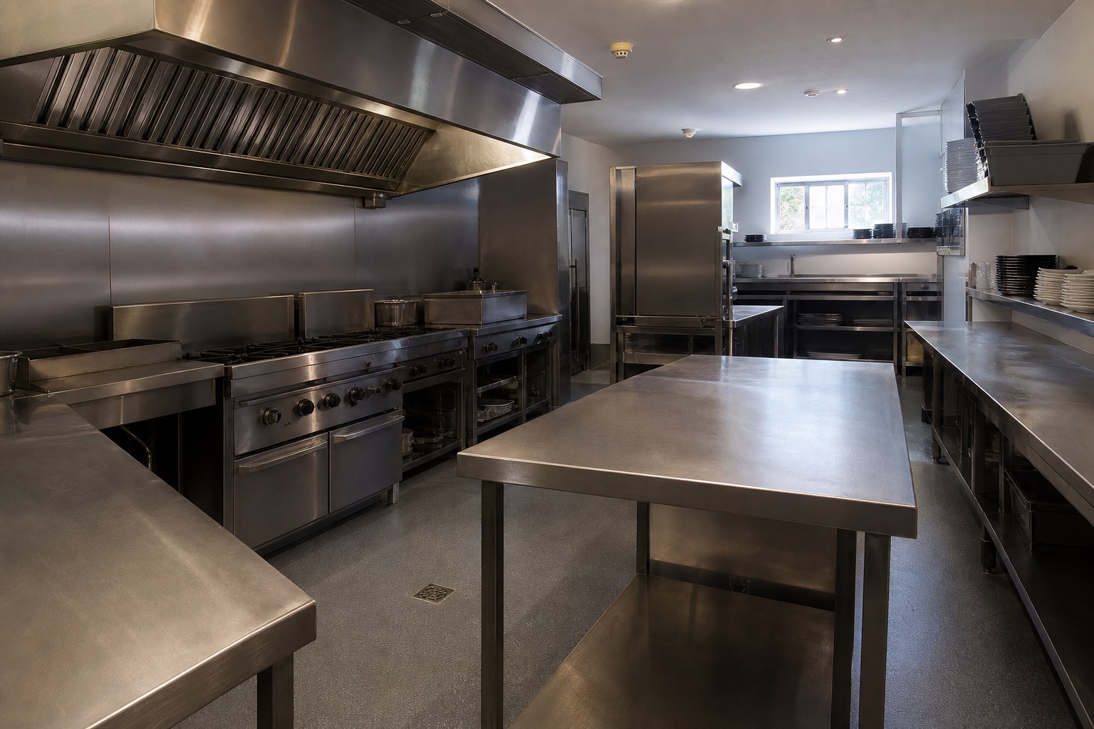 Pub kitchen extract after professional clean
